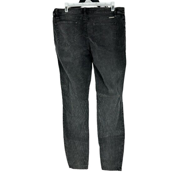 Soho New York Company Black Corduroy Straight Leg Jeans Womens Size 10 Stretchy - Picture 3 of 6